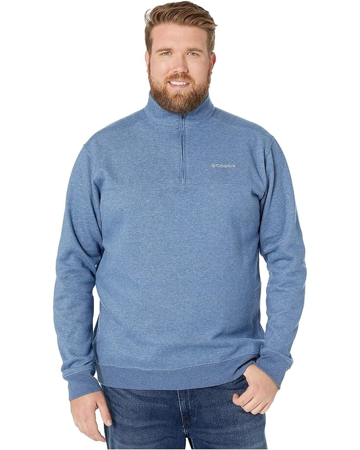 

Толстовка Columbia Big & Tall Hart Mountain II 1/2 Zip, цвет Carbon Heather