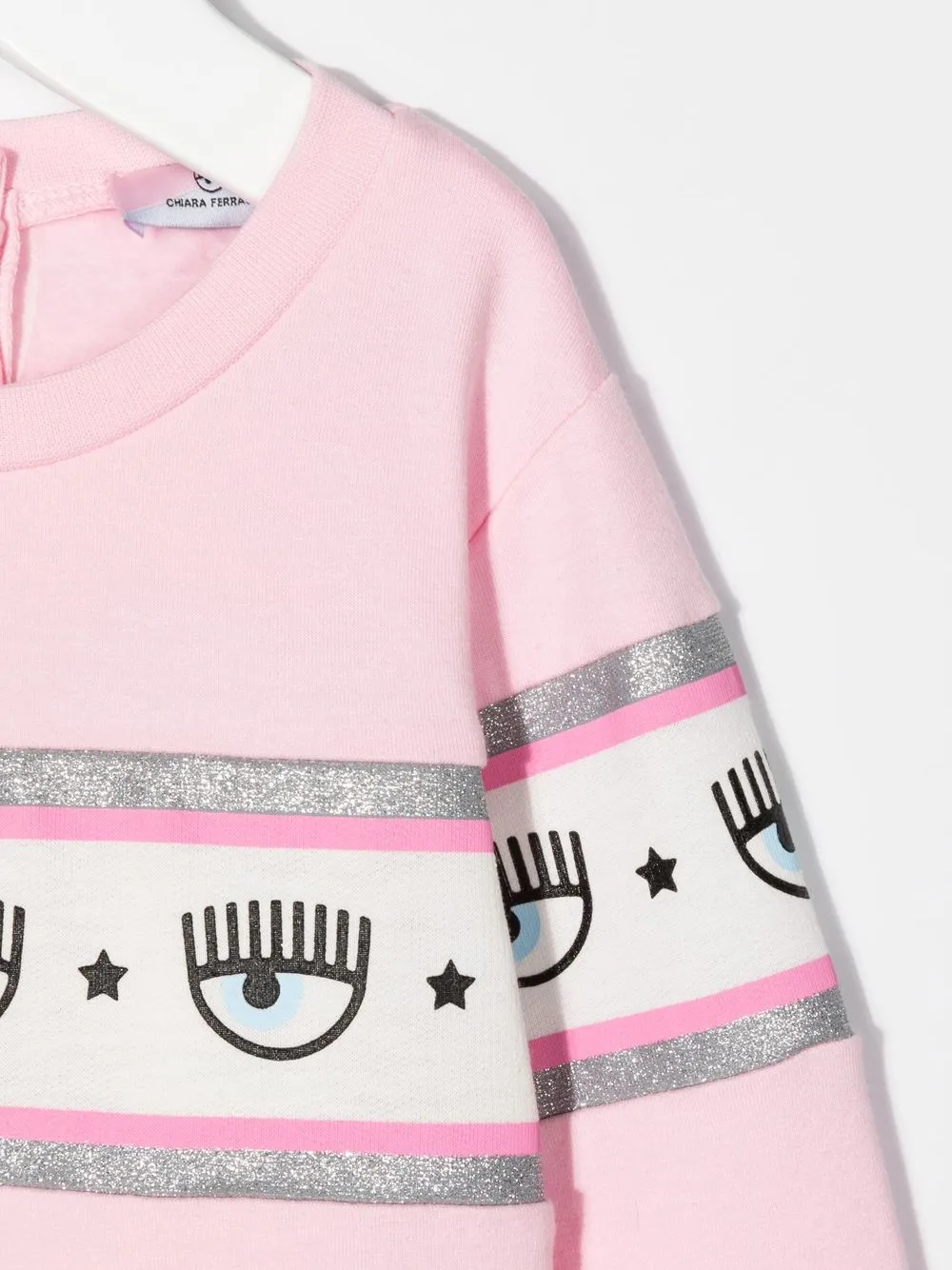 Толстовка с логотипом Chiara Ferragni Kids, розовый — фото 3