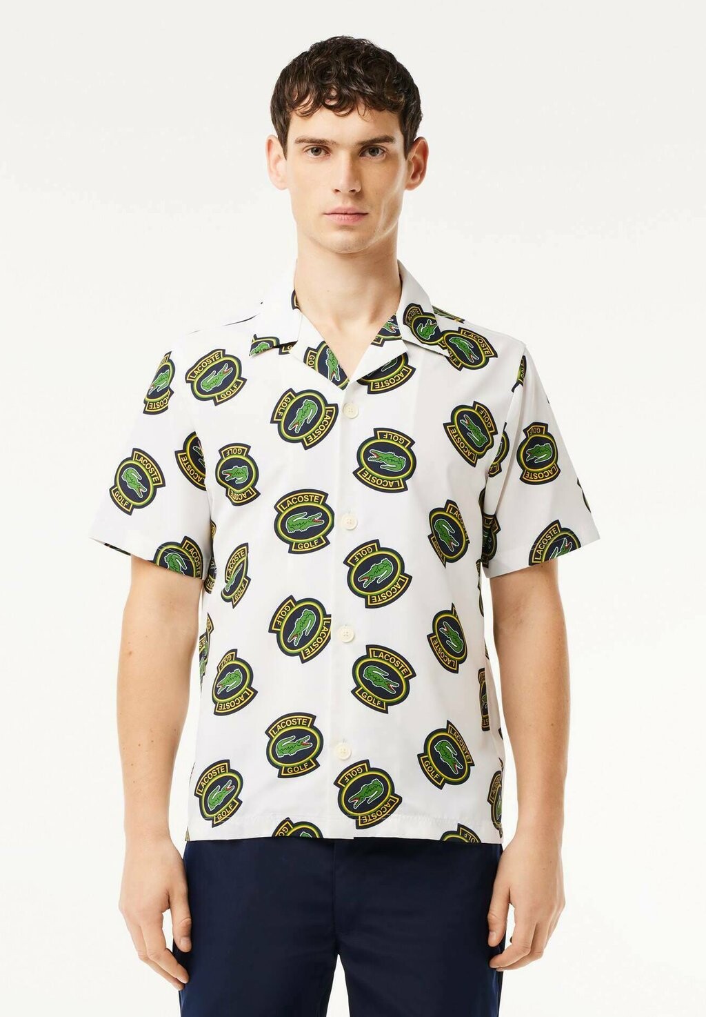 

Рубашка Golf Heritage Shortsleeve Lacoste, blanc jaune noir iqh