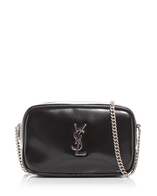 

Кроссбоди Mini Lou из блестящей парусины Saint Laurent, цвет Black