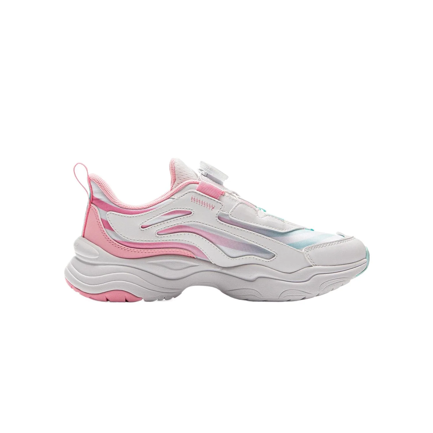 YOUNG Li-Ning YOUNG Aurora спортивные повседневные кроссовки низкие дышащие с амортизацией стандарт white sky blue impatiens pink — фото 2