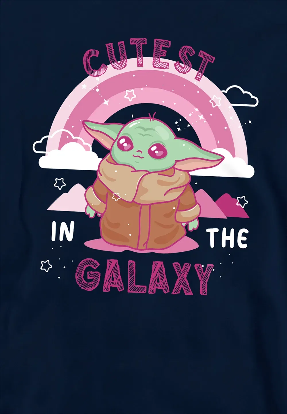 Детская худи Star Wars Grogu Disney, темно-синий — фото 2