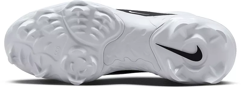Мужские бейсбольные бутсы Nike Alpha Huarache Elite 4 MCS, белый/черный — фото 2