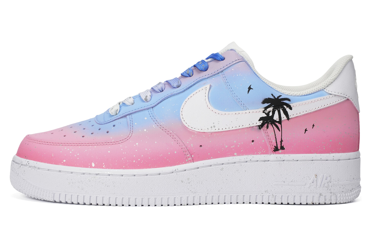 

Кроссовки Nike Air Force 1 Skateboarding Shoes Men Low-top White/Blue/Pink, белый