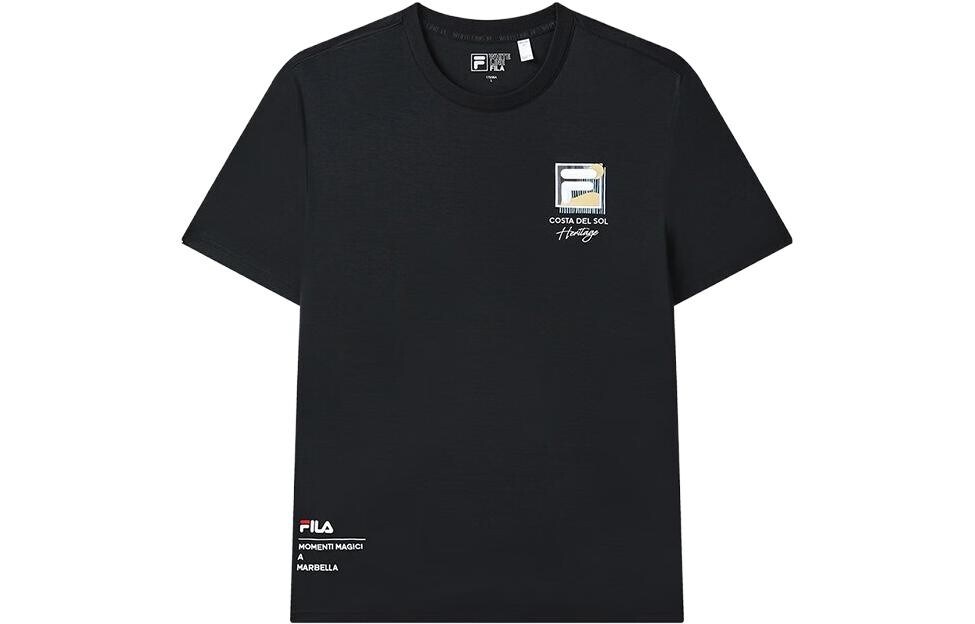 

Футболка мужская, цвет черный как смоль Fila, черный