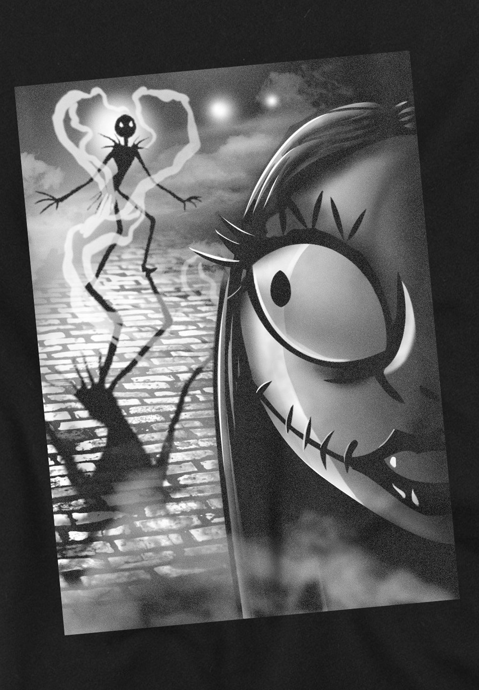 

Футболка с принтом THE NIGHTMARE BEFORE CHRISTMAS SALLY CLOSE UP Disney, черный