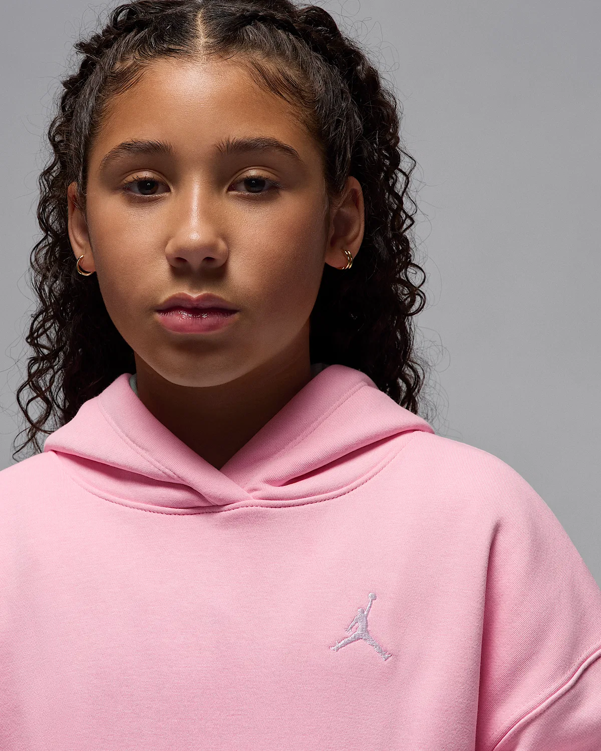 Детская толстовка Jordan Brooklyn Fleece, Medium Soft Pink — фото 3