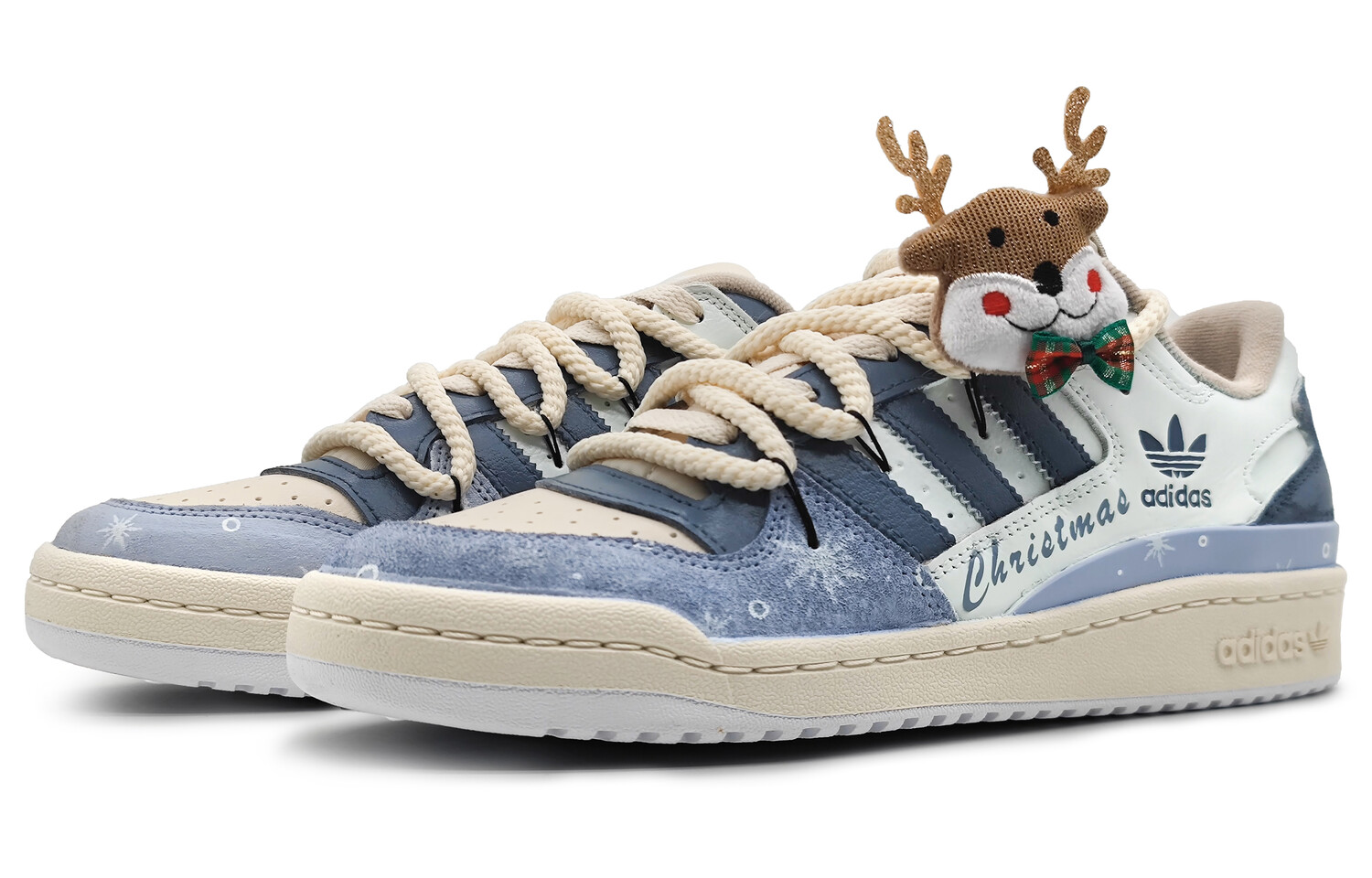 Кроссовки Adidas Originals FORUM Skateboard Shoes Unisex Low-Top Beige — фото 2