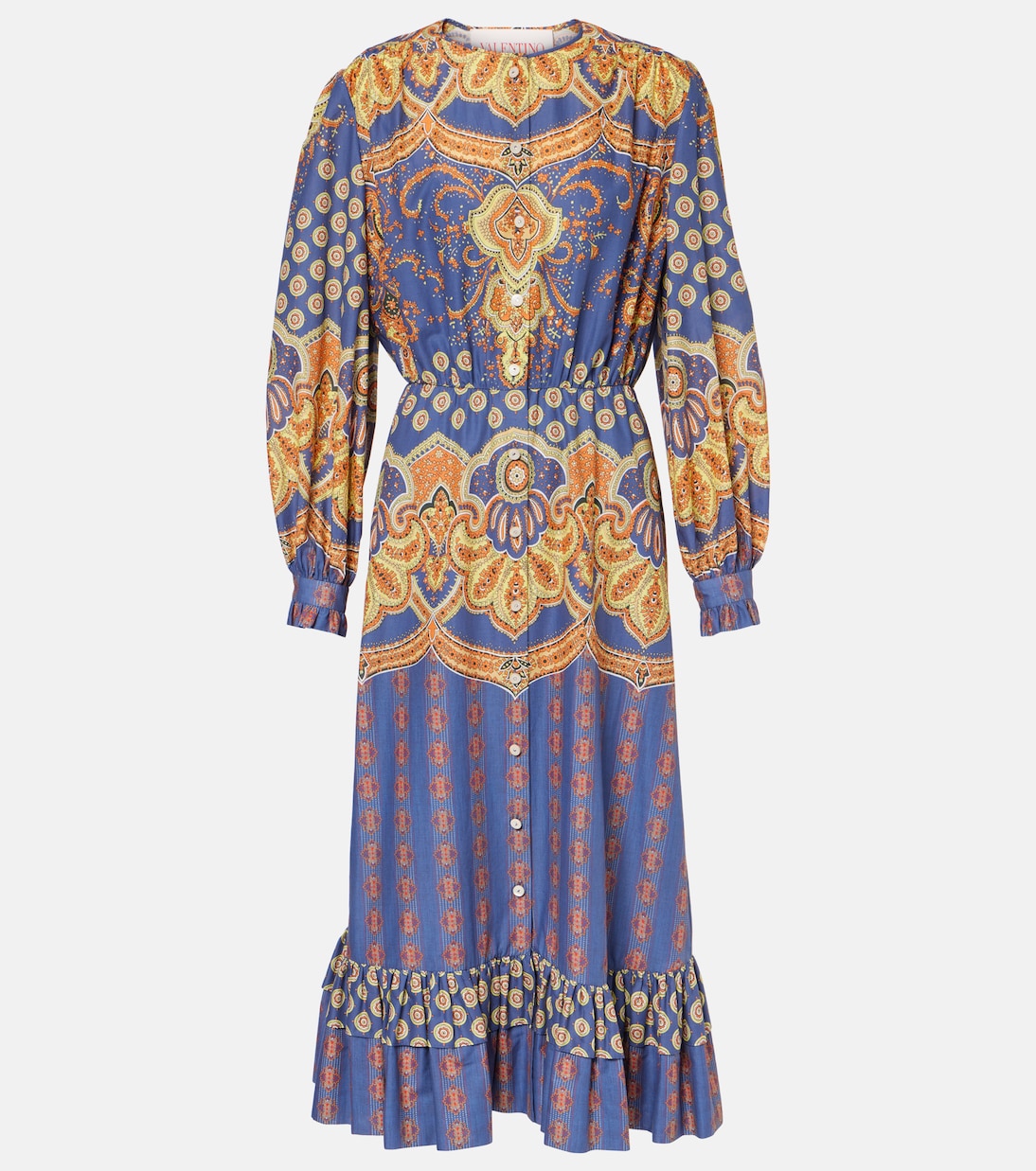 

Хлопковое платье-рубашка Voyage Imaginaire Valentino, разноцветный