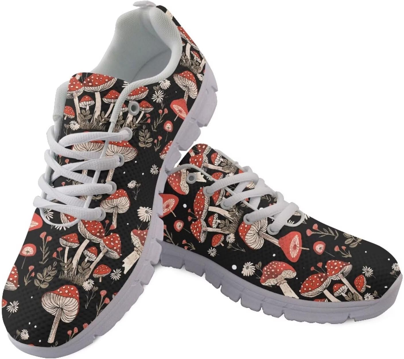 

Спортивные кроссовки GIFTPUZZ для женщин и мужчин, кроссовки для бега, тенниса, тренировок в зале, стойкие к скольжению, для путешествий, Mushroom