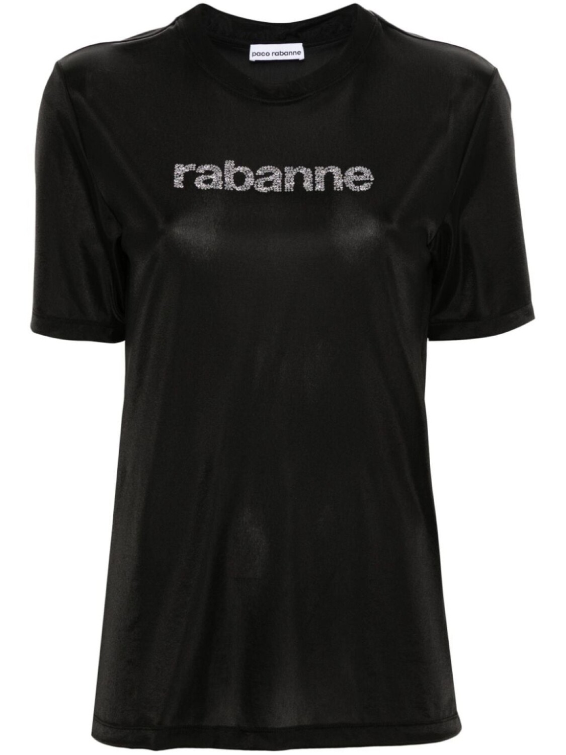

Rabanne футболка с логотипом, черный