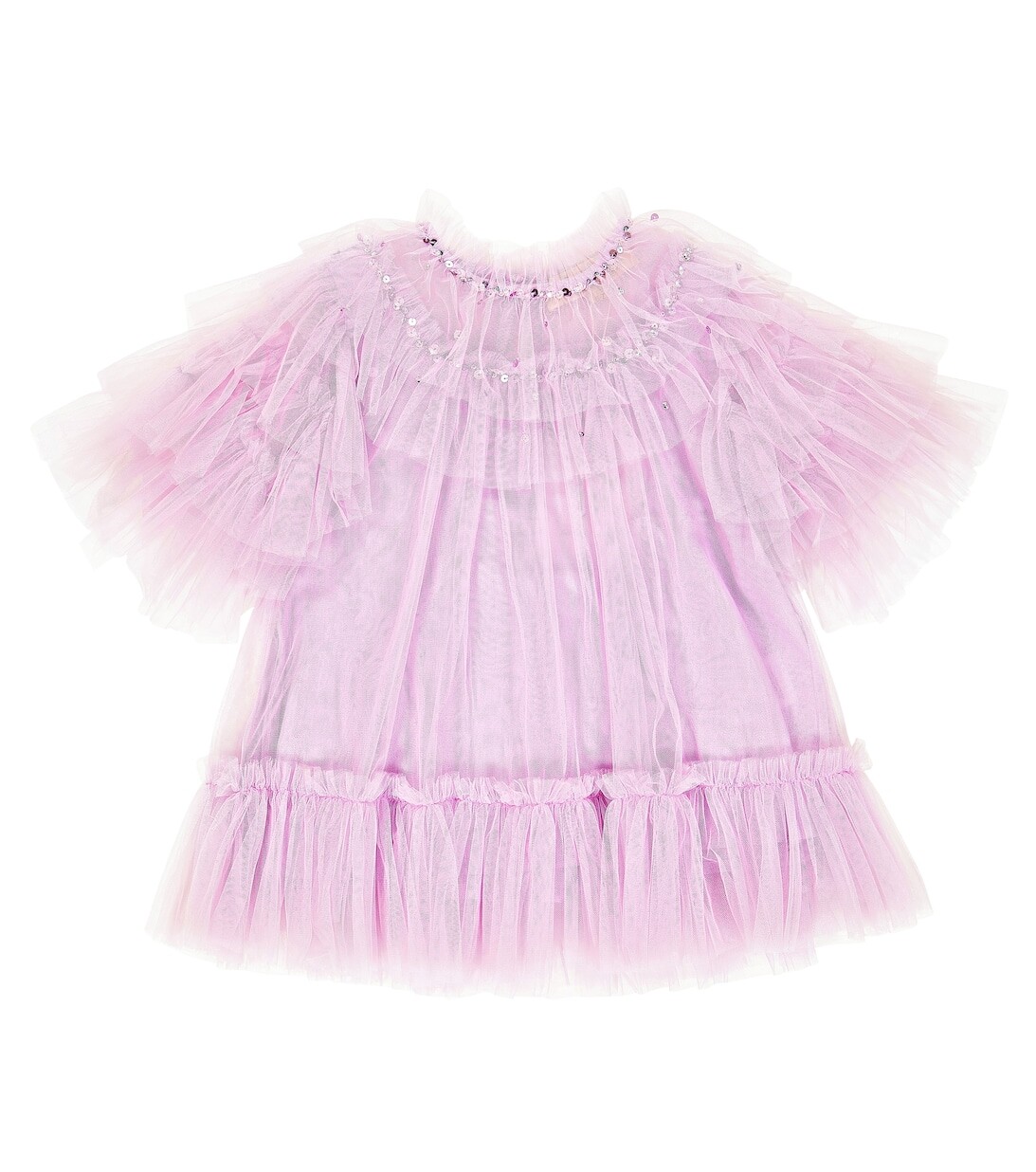 

Украшенный топ из тюля Tutu Du Monde, фиолетовый