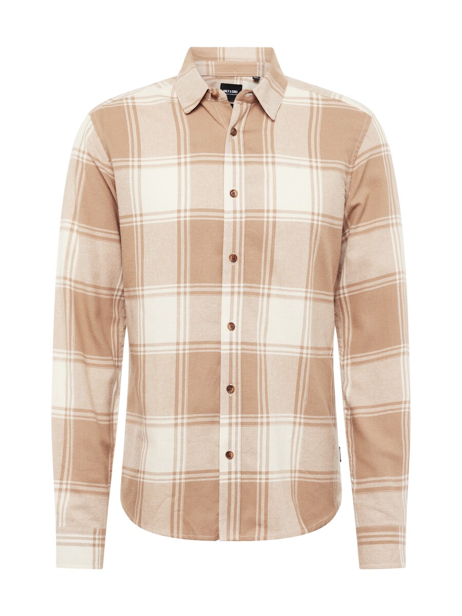 

Клетчатая рубашка Only & Sons Slim fit Button Up Shirt ONSGudmund, кэмел