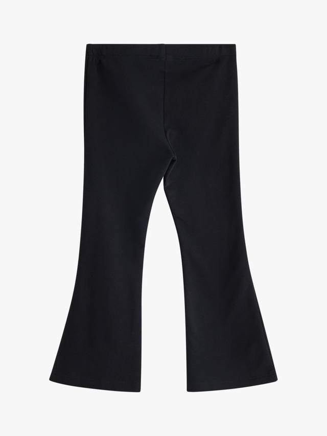 Детские фланелевые леггинсы с расклешенными штанинами Lindex, Black — фото 2