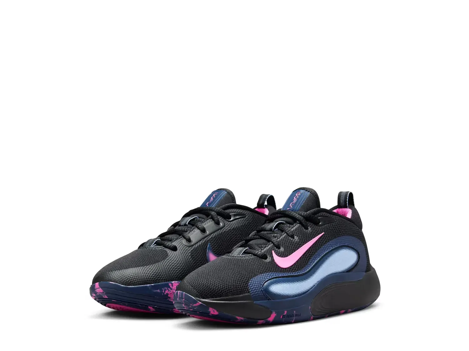 Баскетбольные кроссовки IsoFly - детские Nike, Black/Pink — фото 3