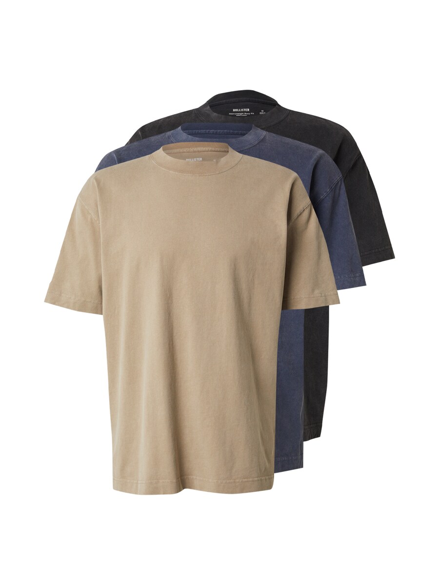 

Рубашка HOLLISTER, цвет Navy/Light brown/Black