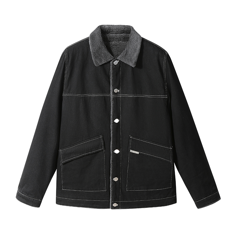 

Пуховик Unisex Lapel Thickened Puffer LISENPOK, черный