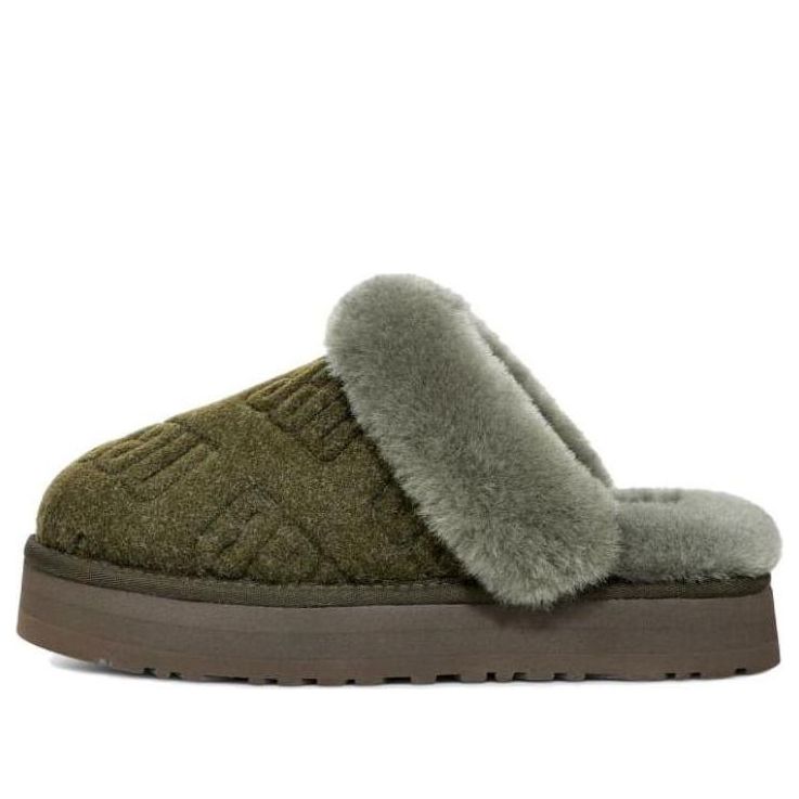 Кроссовки (WMNS) UGG Disquette Felted 'Forest Night', зеленый