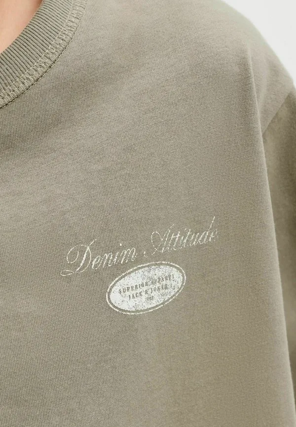 Футболка с принтом Jack & Jones Junior, Vetiver — фото 4