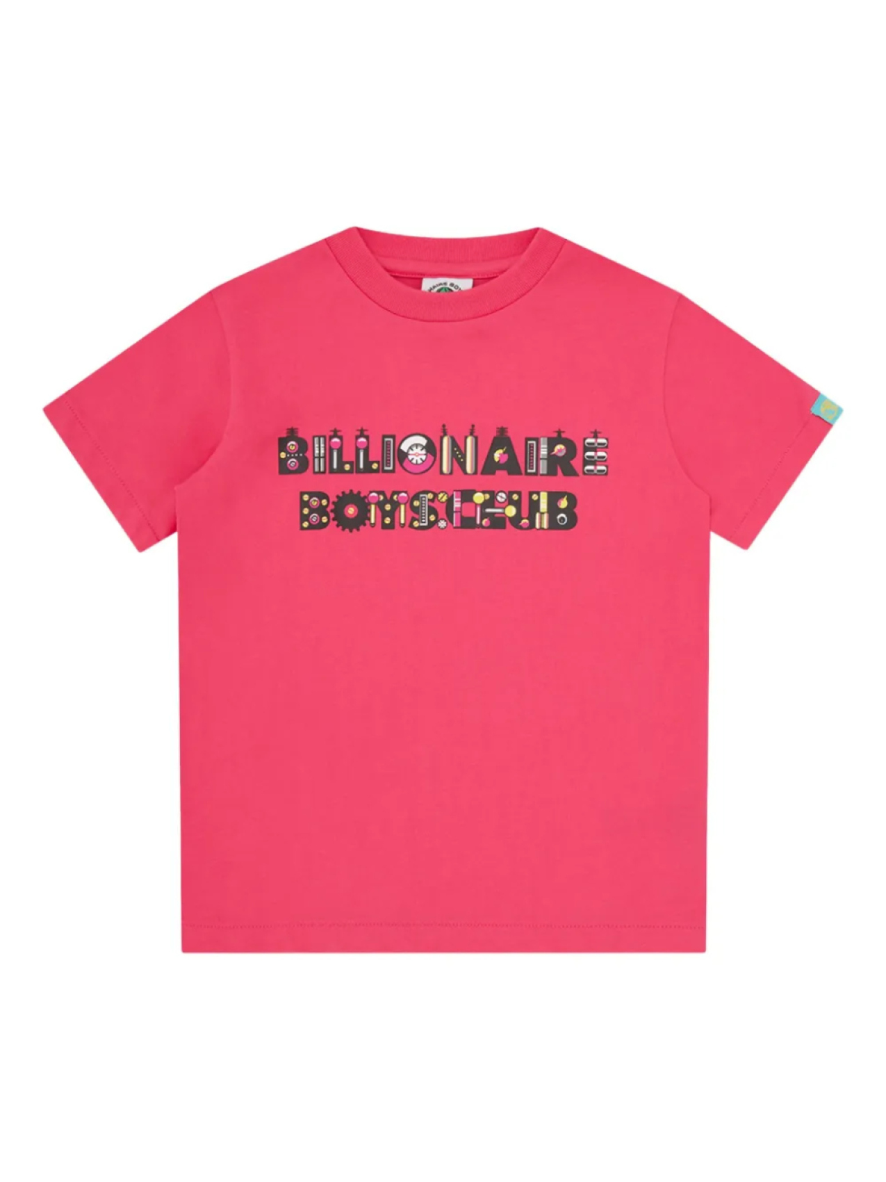 

Футболка с надписью «Робот» Billionaire Boys Club Kids, розовый