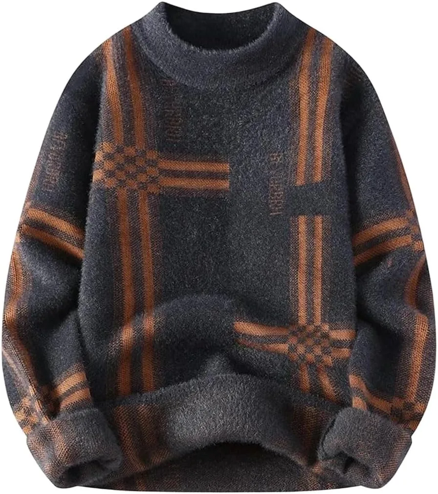 

Мужской кашемировый свитер теплый зимний пуловер