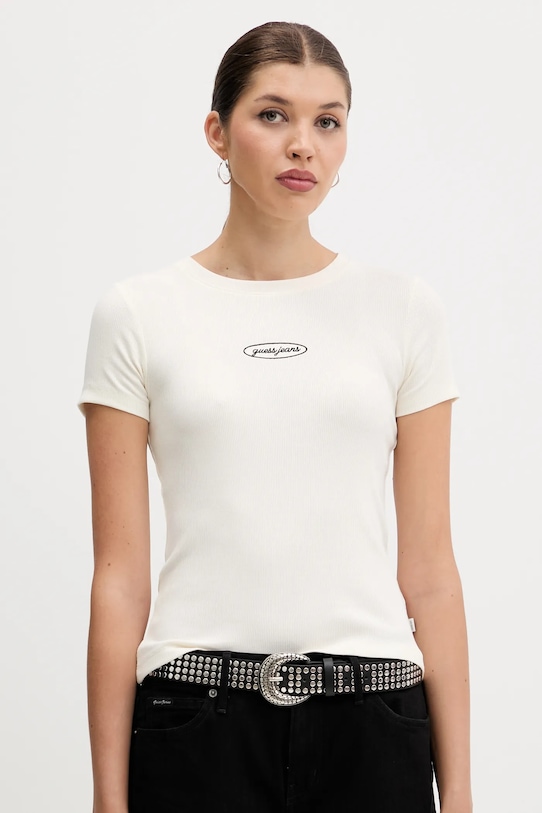 

Футболка Guess Jeans, бежевый