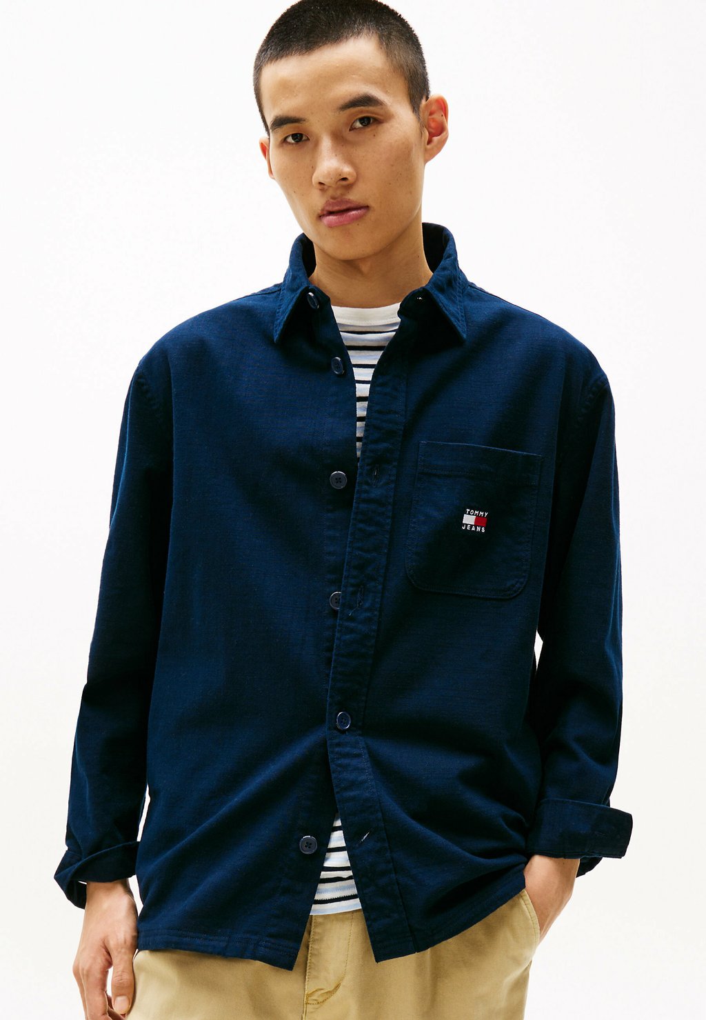 

Рубашка TEXTURED Tommy Jeans, темно-синий