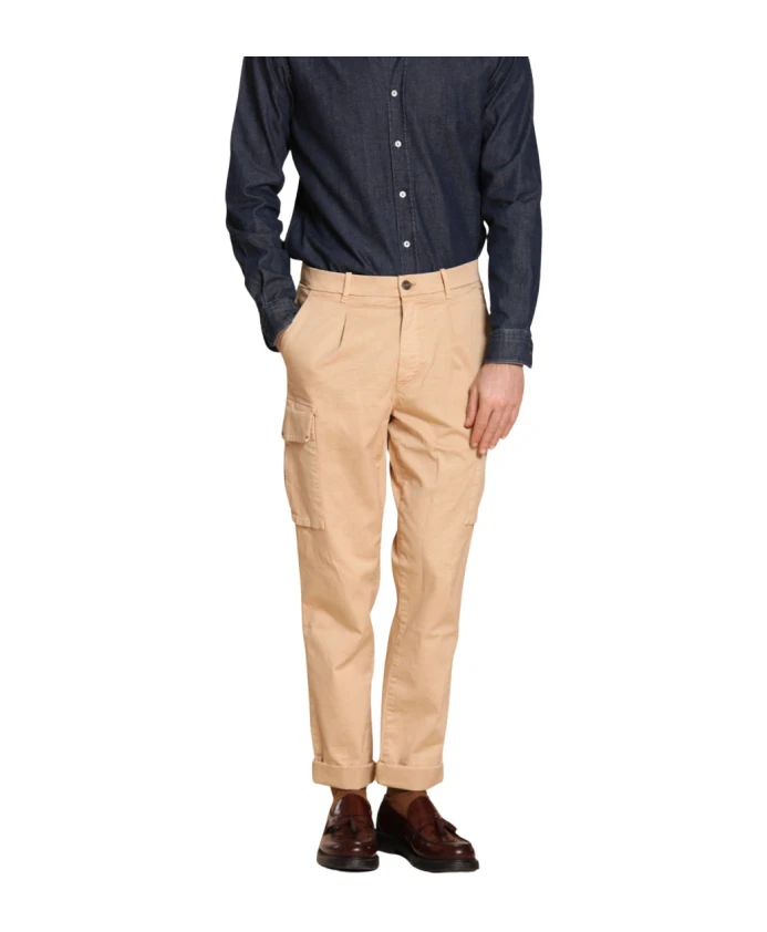 

Классические брюки-карго цвета бисквита Mason'S, бежевый