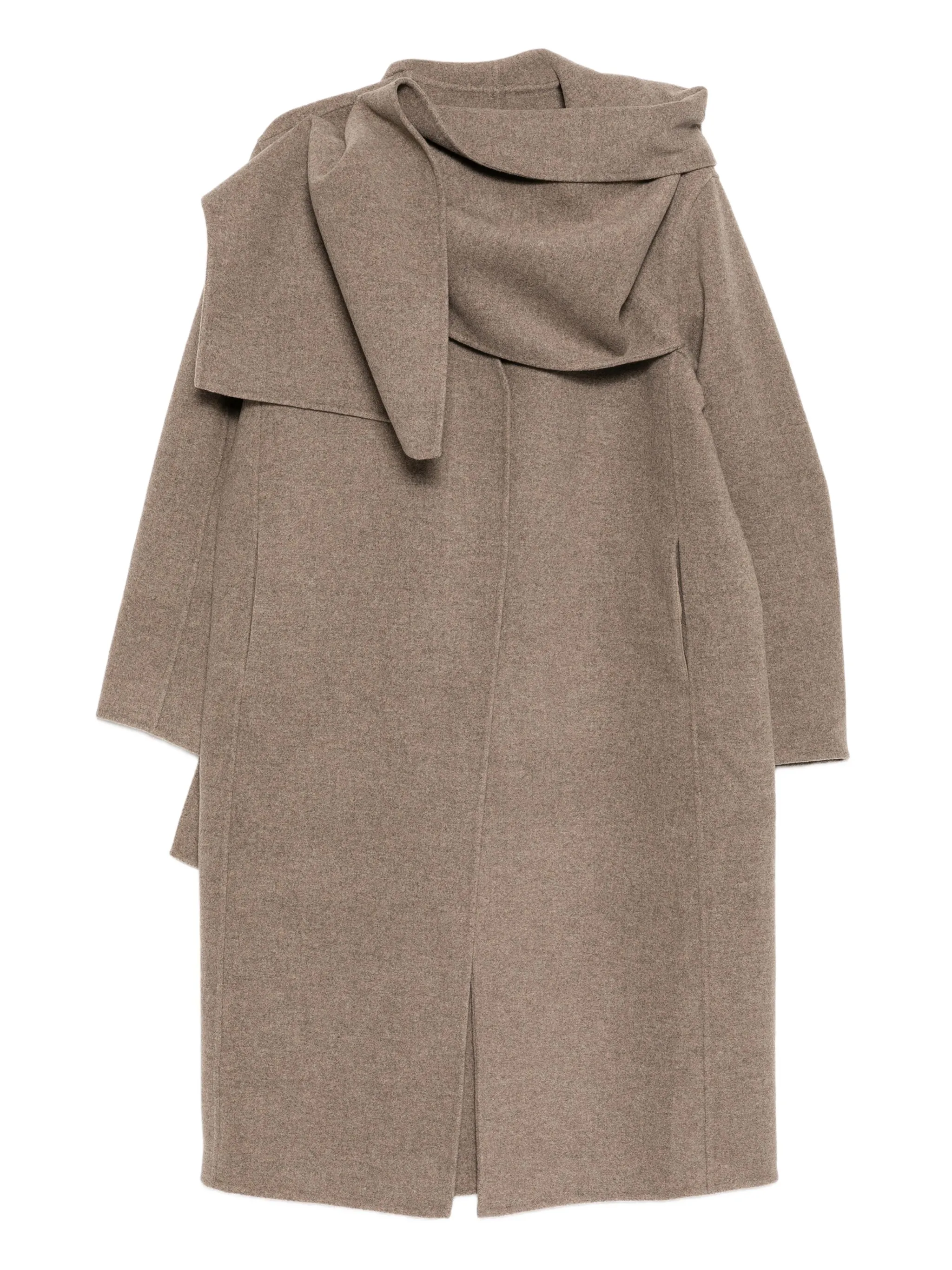 

Длинное пальто с V-образным вырезом Jnby, бежевый