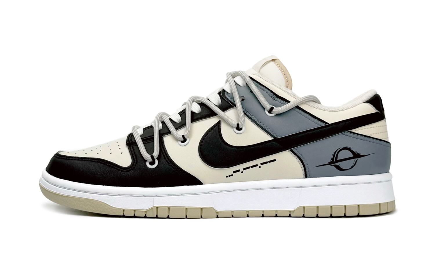 

Кроссовки Nike Dunk Skateboarding Shoes Men Low-top Gray, черный/серый