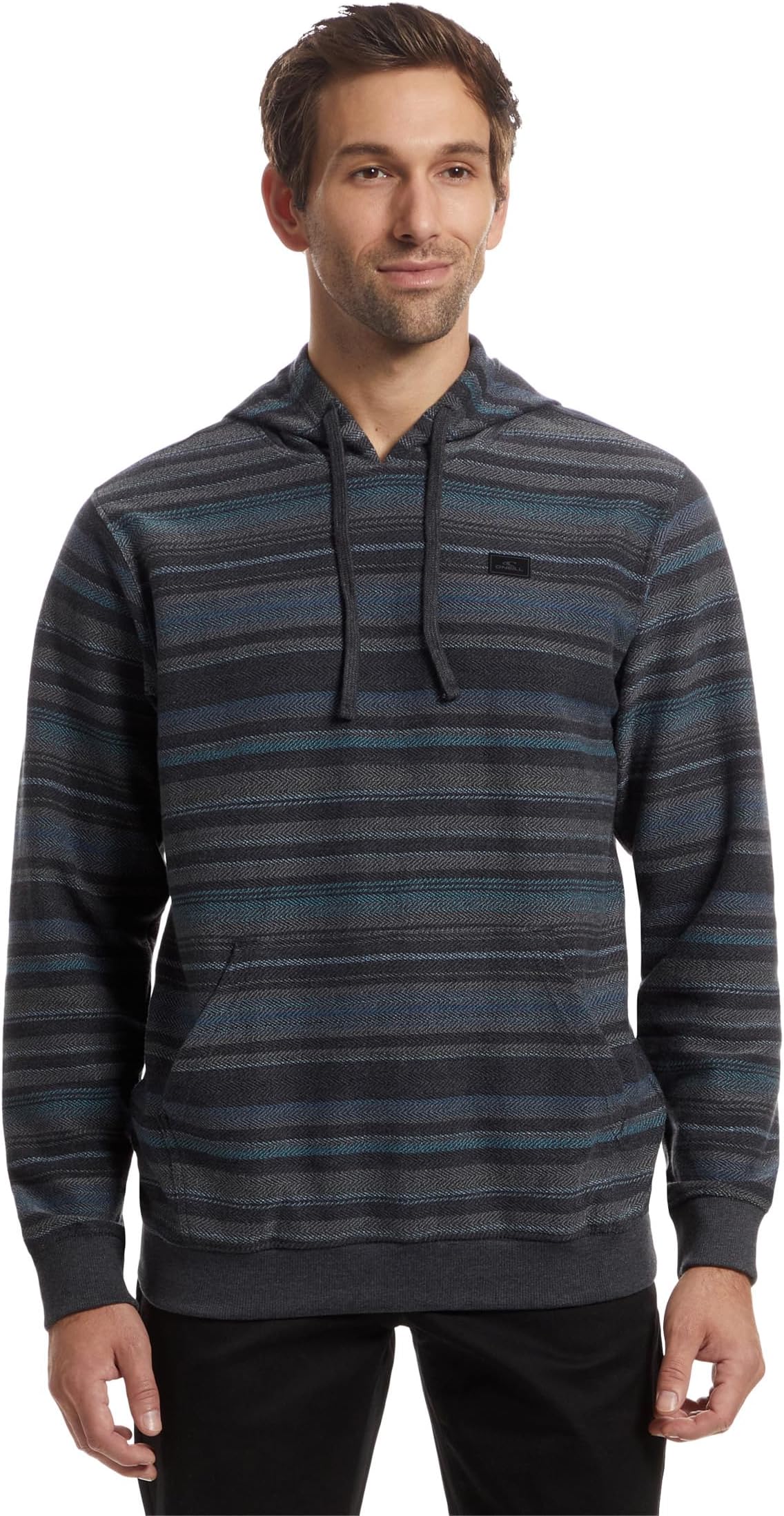 

Мужская толстовка-пуловер в полоску Bavaro O'Neill, Black 1