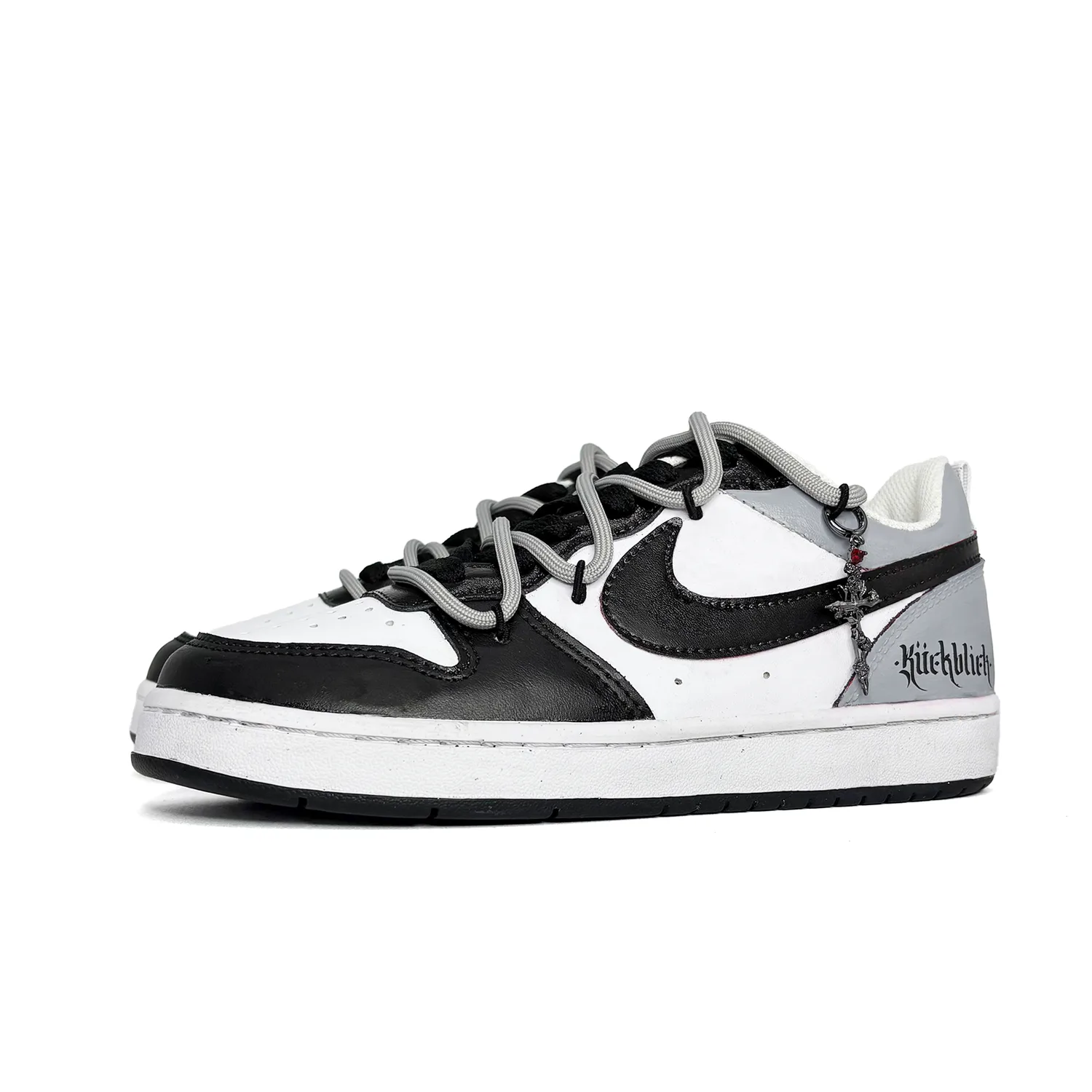 Nike Кроссовки Court Borough Gray Punk с противоскользящей подошвой — фото 4