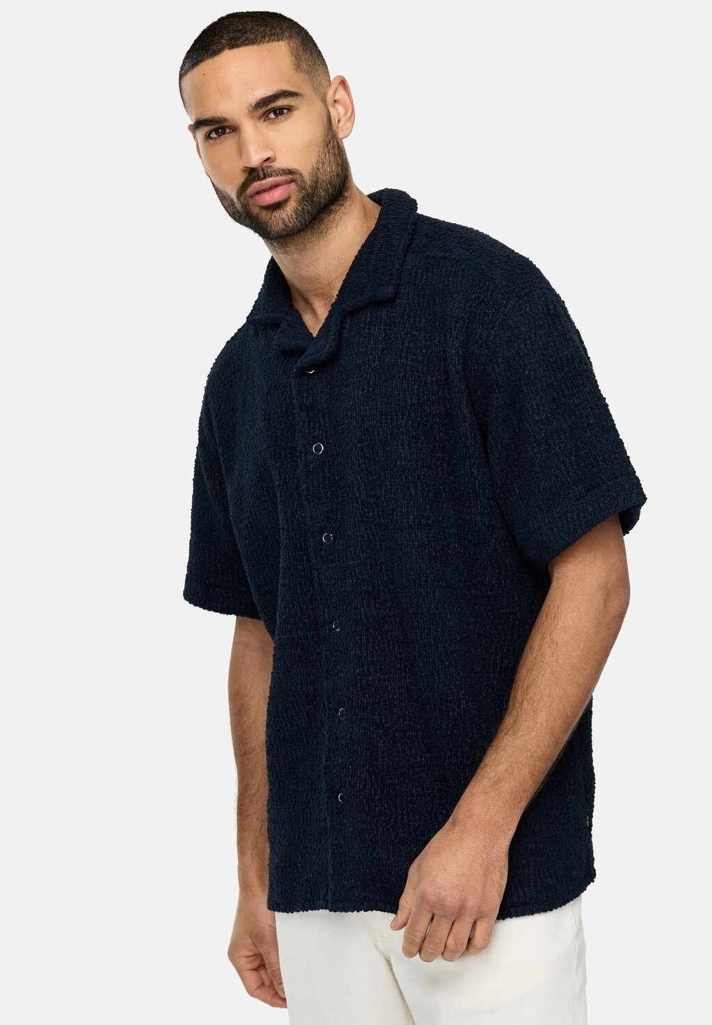

Рубашка INDICODE JEANS, темно-синяя