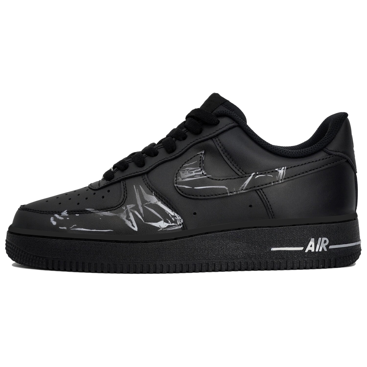 

Кроссовки Nike Air Force 1 Skateboard Shoes Unisex Low-Top Black, Черный, Кроссовки Nike Air Force 1 Skateboard Shoes Unisex Low-Top Black