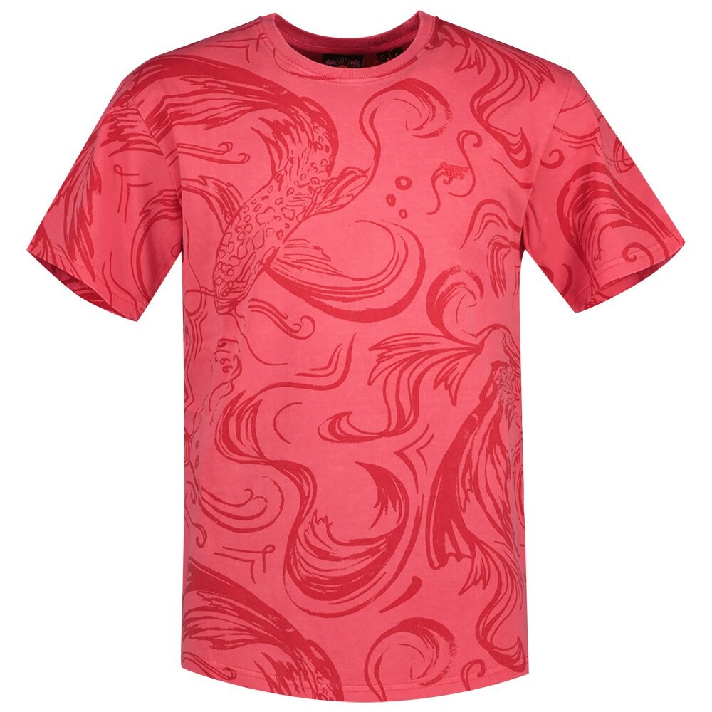 

Футболка Superdry Vintage Overdye Printed, красный