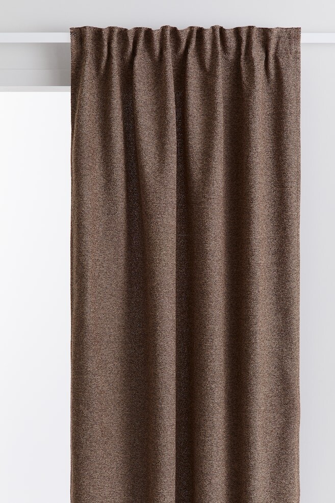 

Комплект из 2 штор букле H&M, 120x250 см, коричневый