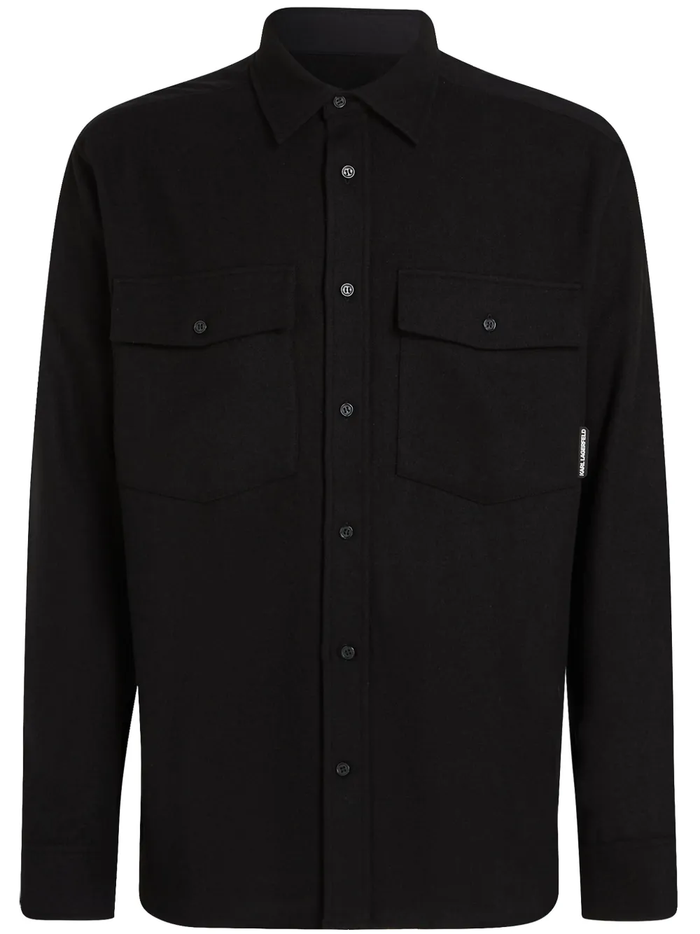 

Рубашка с логотипом Karl Lagerfeld, черный