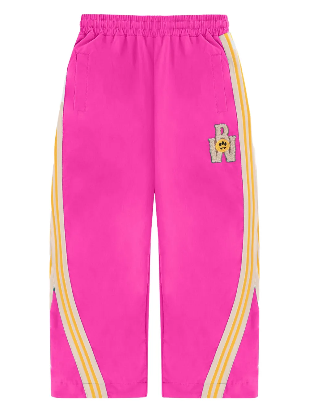 

Брюки с полосками и вышивкой Barrow kids, розовый