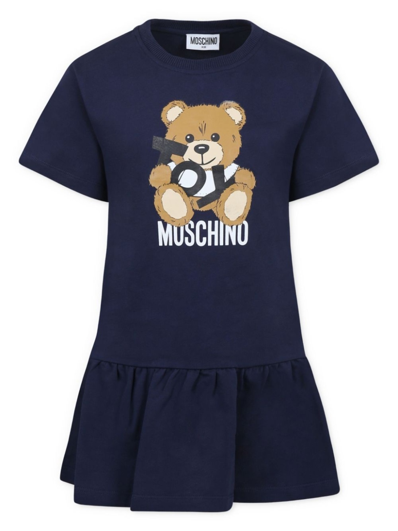 

Moschino Kids платье с принтом, синий
