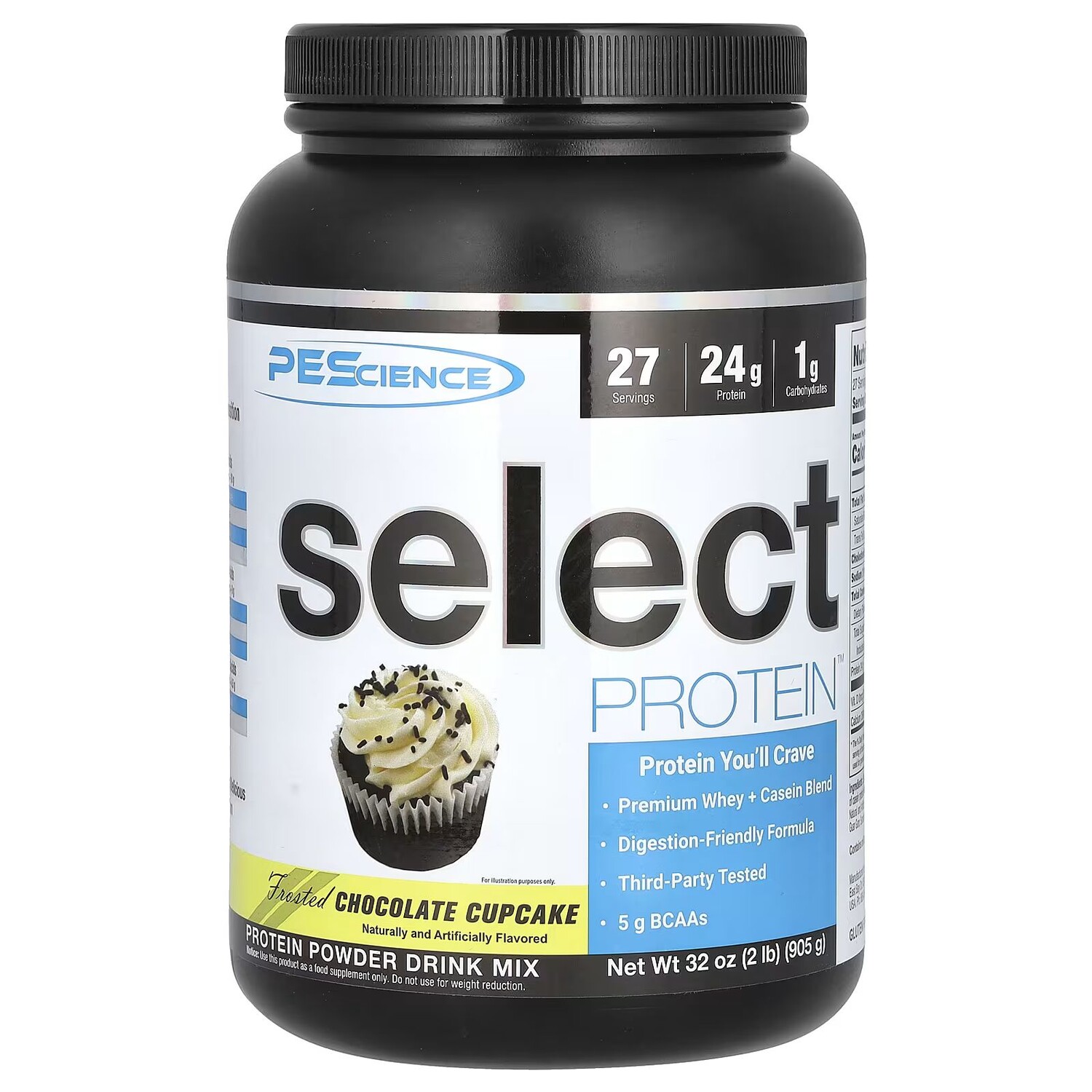 

Select Protein, шоколадный кекс с глазурью, 2 фунта (905 г) Pescience