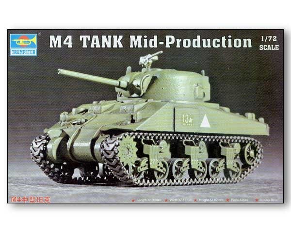 

M4 Sherman (середина производства) 1:72 Trumpeter 07223