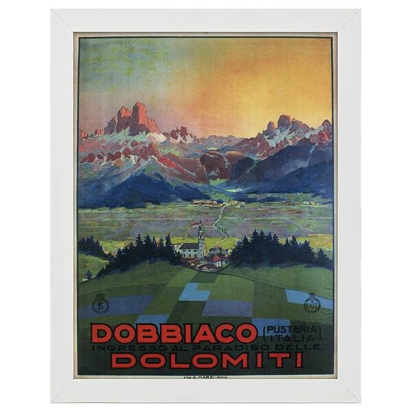 

Рамка для фотографий LegendArte Poster Dobbiaco Dolomiti, белый