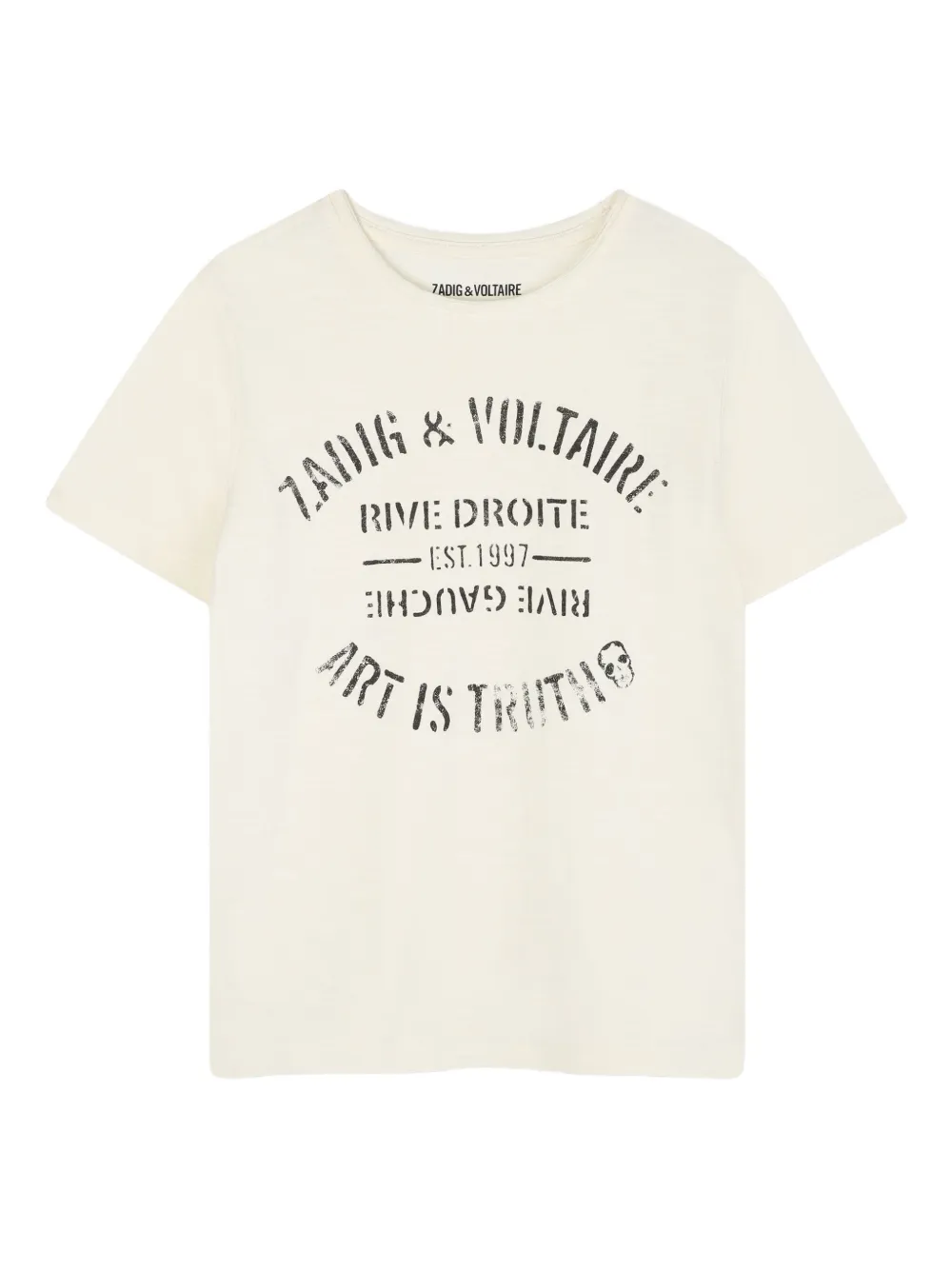 

Футболка с графичным принтом Zadig & Voltaire Kids, белый