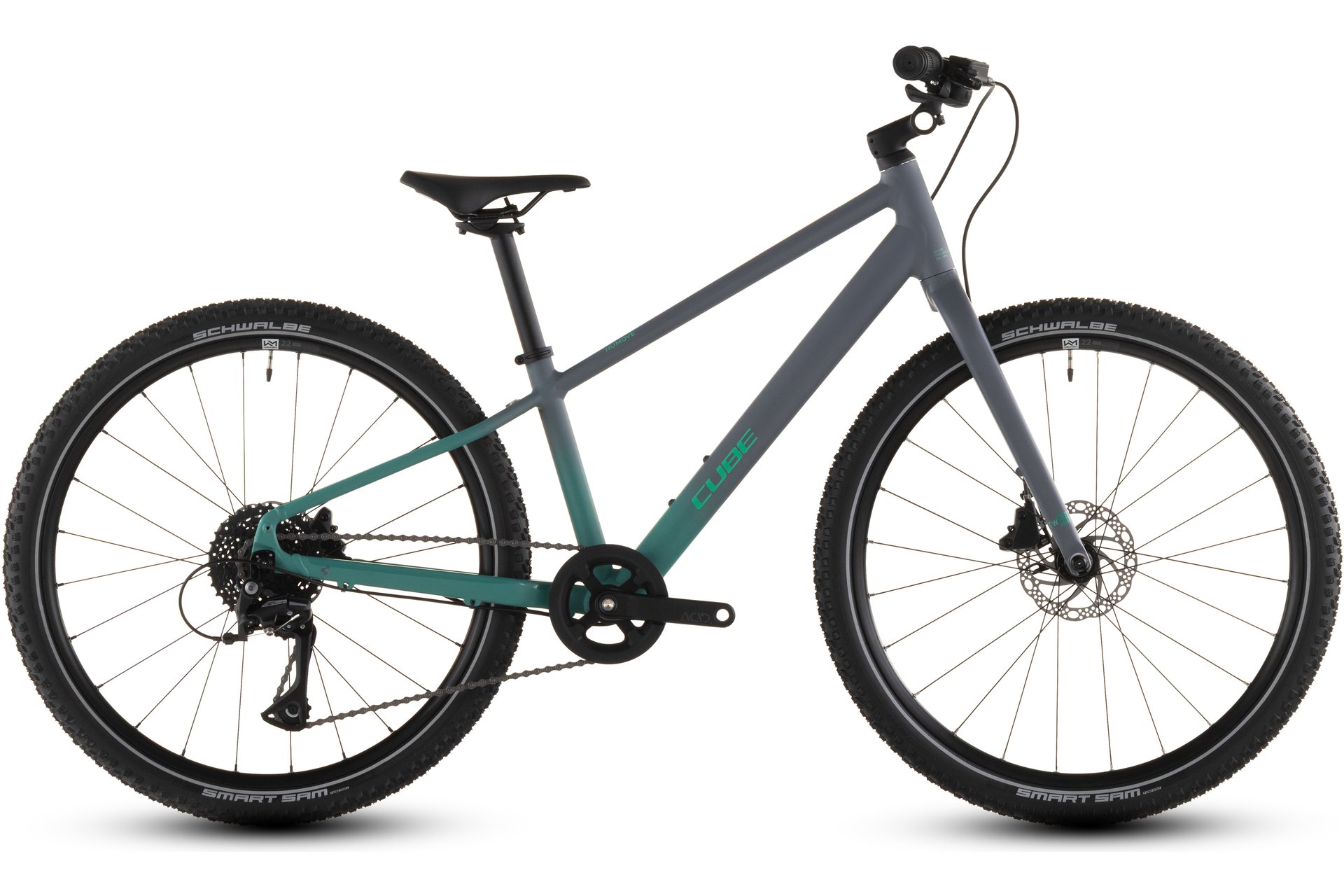 

Велосипед для подростков Cube Numove 240 disc - 24 дюймов - diamant - 2026, grau | lavagrey´n´coolgreen