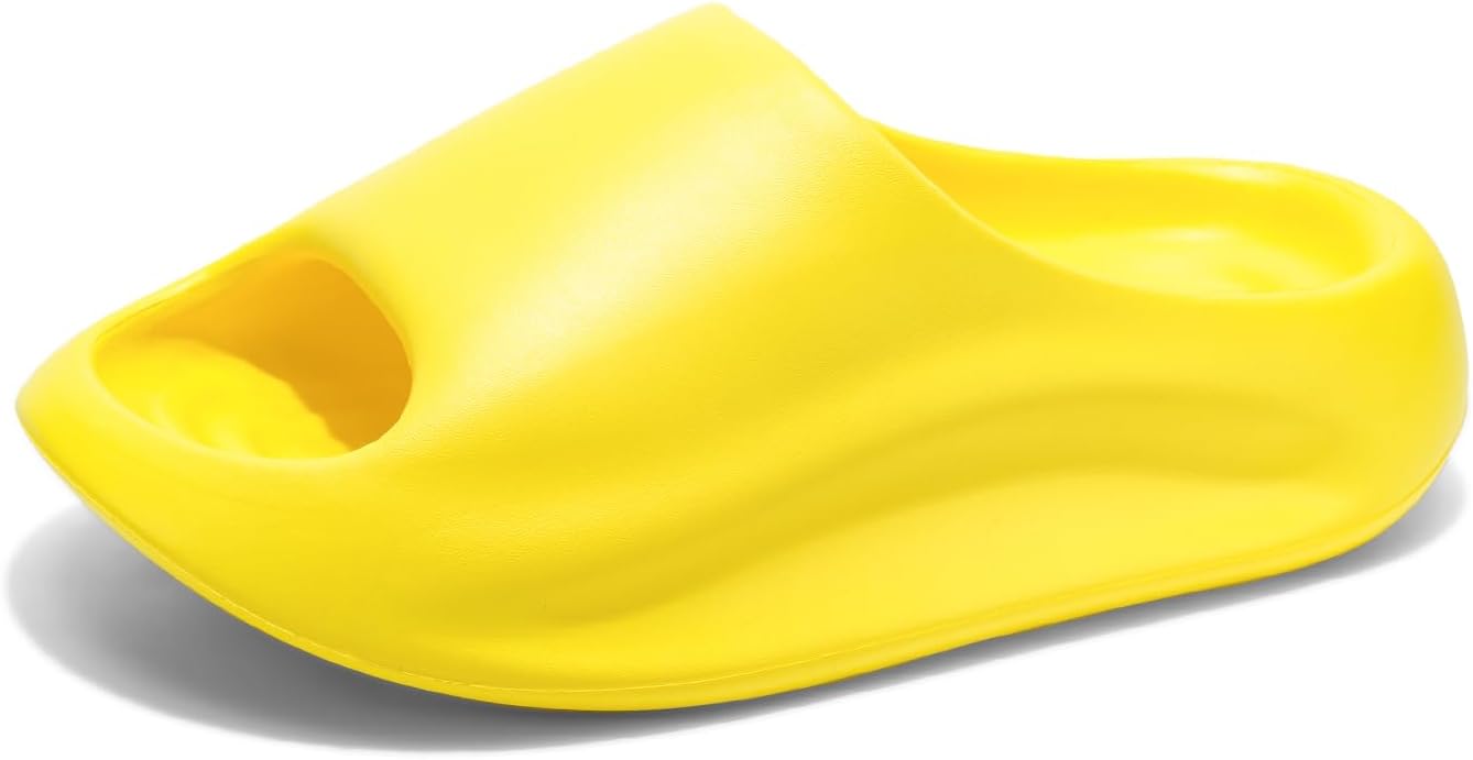 

Женские и мужские шлепанцы RUNSOON Cloud - ультракомфортные платформенные сандалии-летние тапочки для дома и улицы, желтый