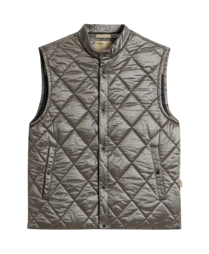 

Черный нейлоновый жилет из пряжи Woolrich, серый