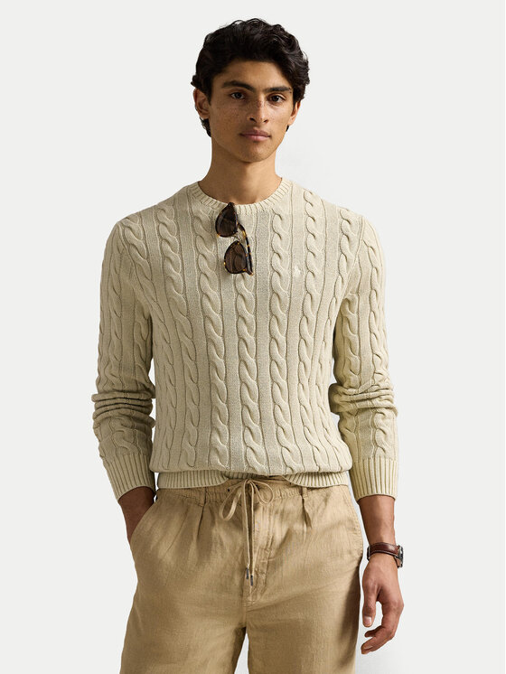 

Свитер обычного кроя 710965867001 Polo Ralph Lauren, бежевый