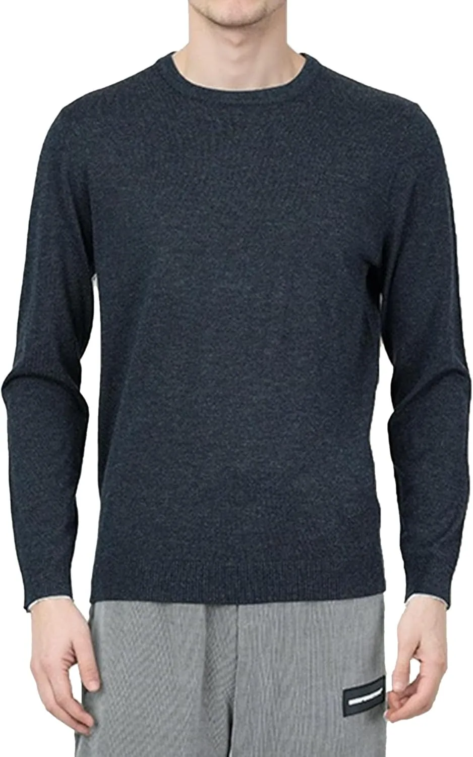 Мужской свитер Soft Slim Fit с о-образным вырезом