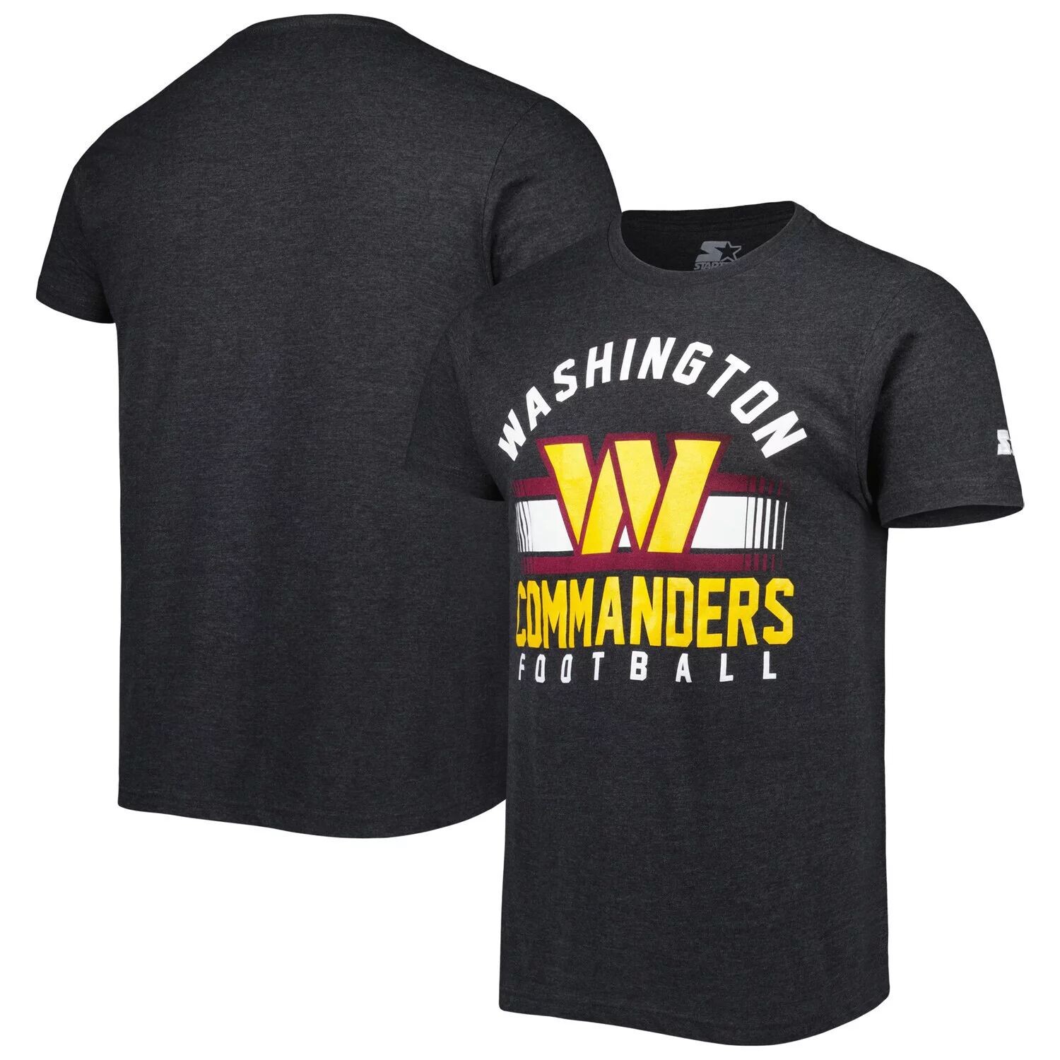 

Мужская черная футболка Starter Washington Commanders Prime Time, Черный, Мужская черная футболка Starter Washington Commanders Prime Time