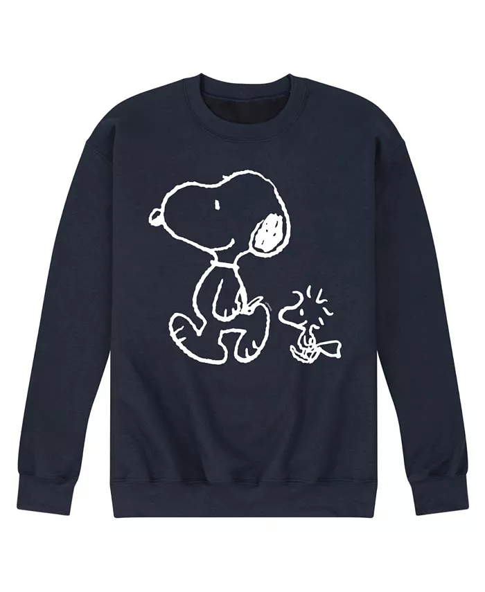 

Гибридный флисовый свитшот Hybrid Apparel Snoopy Woodstock Walk для мужчин AIRWAVES, синий